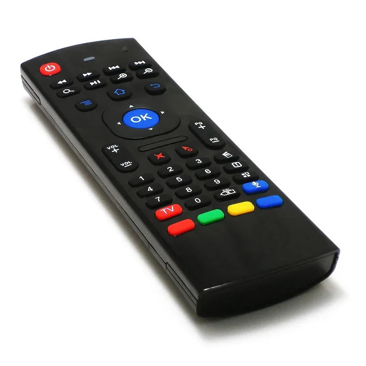 MX3 聲控版 2.4GHz 空中滑鼠無線鍵盤遙控器，帶陀螺儀