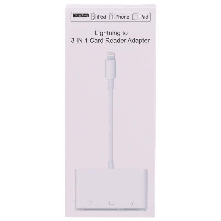 NK-1011 3 合 1 CF 卡 / TF 卡 / SD 卡讀卡器，適用 8 Pin 裝置，NK-1011