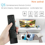 Q5 Gyroscope + Voice Foreign Version USB 2.4G Wireless Voice Flying Mouse Remote Control, Support Set-Top Box / Computer, Gyroscope + Voice