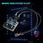Rocketek HC427 9 針 USB2.0 集線器轉接板 一分四分線器電路板，一分四