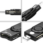 Rocketek SCR10 USB2.0 智能卡 / SD / TF / M2 / MS / SIM 卡讀卡機，SCR10