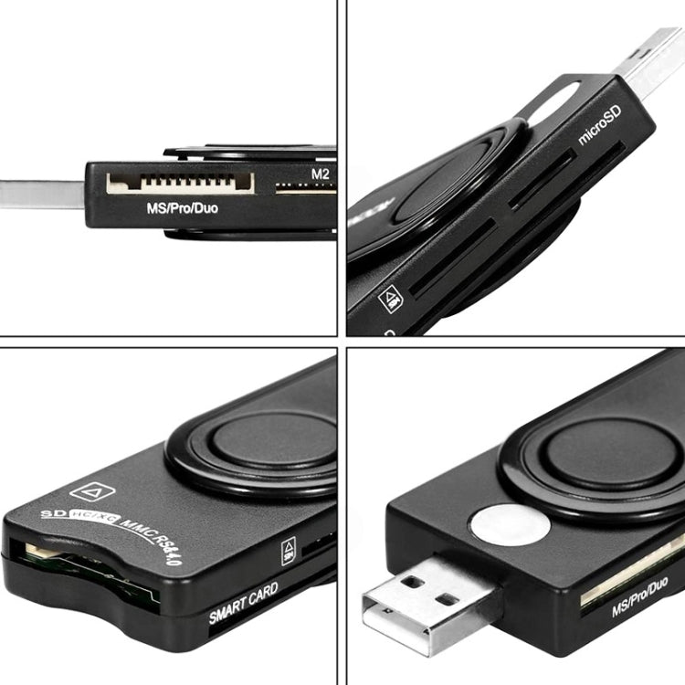 Rocketek SCR10 USB2.0 智能卡 / SD / TF / M2 / MS / SIM 卡讀卡機，SCR10