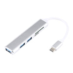 5 合 1 USB-C / Type-C 3.1 轉 SD / TF 卡槽 + 3 個 USB 3.0 埠多功能擴充基座 HUB，USB-C / Type-C 3.1