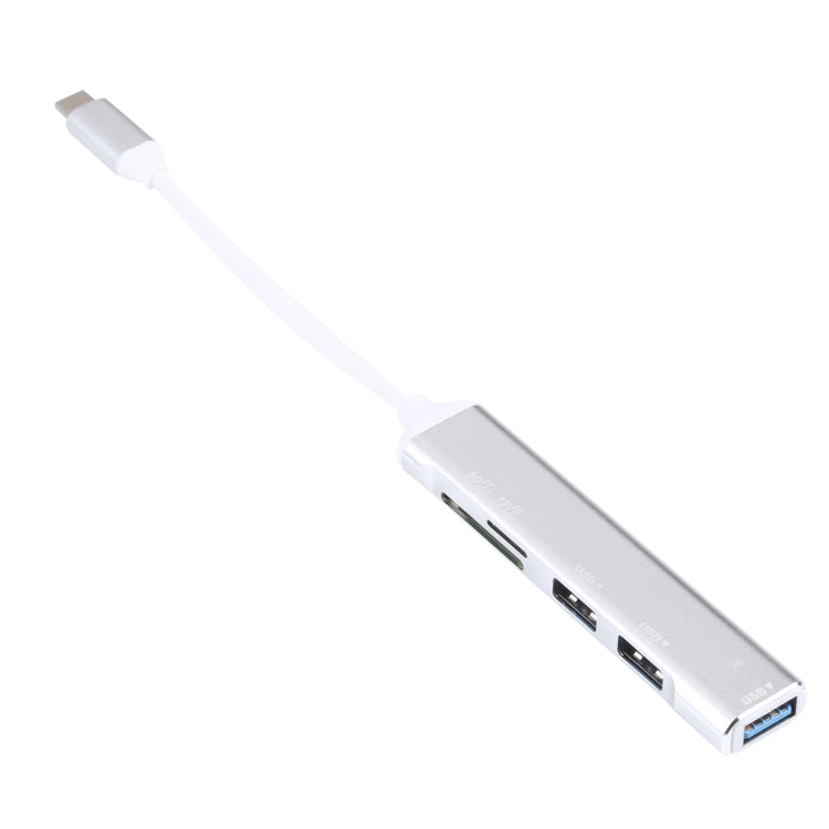 5 合 1 USB-C / Type-C 3.1 轉 SD / TF 卡槽 + 3 個 USB 3.0 埠多功能擴充基座 HUB，USB-C / Type-C 3.1
