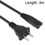 高品質雙腳式美規筆記型電腦交流電源線，長度：3m，雙腳式美規插頭，長度：3m