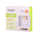 EDUP EP-AC1619 迷你無線 USB 600Mbps 2.4G / 5.8Ghz 150M+433M 雙頻 WiFi 網卡，適用筆記型電腦 / 筆電 / PC，EP-AC1619 600Mbps（白色），EP-AC1619 600Mbps（黑色）