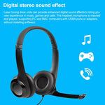 Logitech H390 USB 有線耳機，立體聲耳機，帶降噪麥克風
