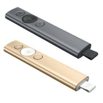 Logitech Spotlight 2.4GHz USB 無線簡報器 PPT 遙控翻頁筆，Spotlight（灰色）、Spotlight（金色）