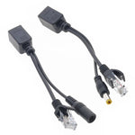 2 合 1 RJ45 POE 注入器與分離器線組含 2.1x 5.5mm 母與公 DC 插頭, 2.1x 5.5mm 母