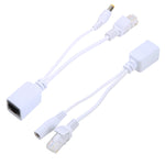 2 合 1 RJ45 POE 注入器與分離器線組含 2.1x 5.5mm 母與公 DC 插頭, 2.1x 5.5mm 母