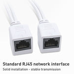 2 合 1 RJ45 POE 注入器與分離器線組含 2.1x 5.5mm 母與公 DC 插頭, 2.1x 5.5mm 母