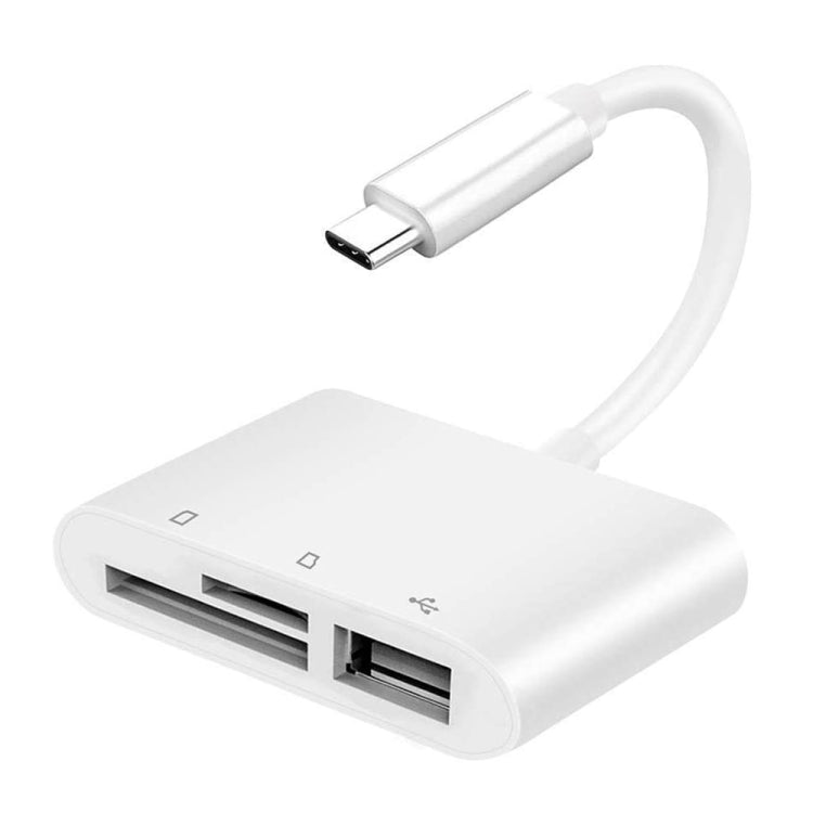 NK103TC 3 合 1 USB-C / Type-C 公對 SD + TF + USB 母相機讀卡器, NK103TC