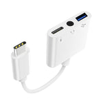 3 合 1 USB-C / Type-C 公對 Type-C + USB + 3.5mm 母 OTG 轉接器, 3 合 1 OTG 轉接器