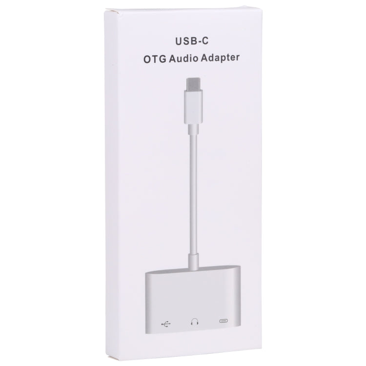 3 合 1 USB-C / Type-C 公對 Type-C + USB + 3.5mm 母 OTG 轉接器, 3 合 1 OTG 轉接器