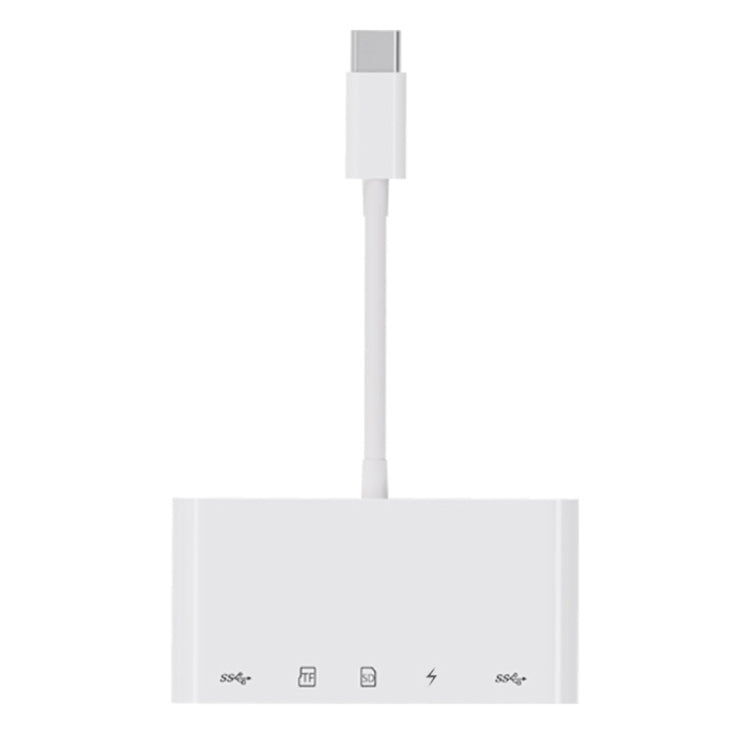 NK-1032TC 5 合 1 USB-C 公對 SD / TF / 2xUSB / Type-C 母轉接器, NK1032TC