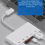 NK-1032TC 5 合 1 USB-C 公對 SD / TF / 2xUSB / Type-C 母轉接器, NK1032TC