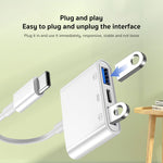 S-202 3合1 USB-C / Type-C 公頭轉 Type-C + 2 x USB 母頭相機轉接器，S-202