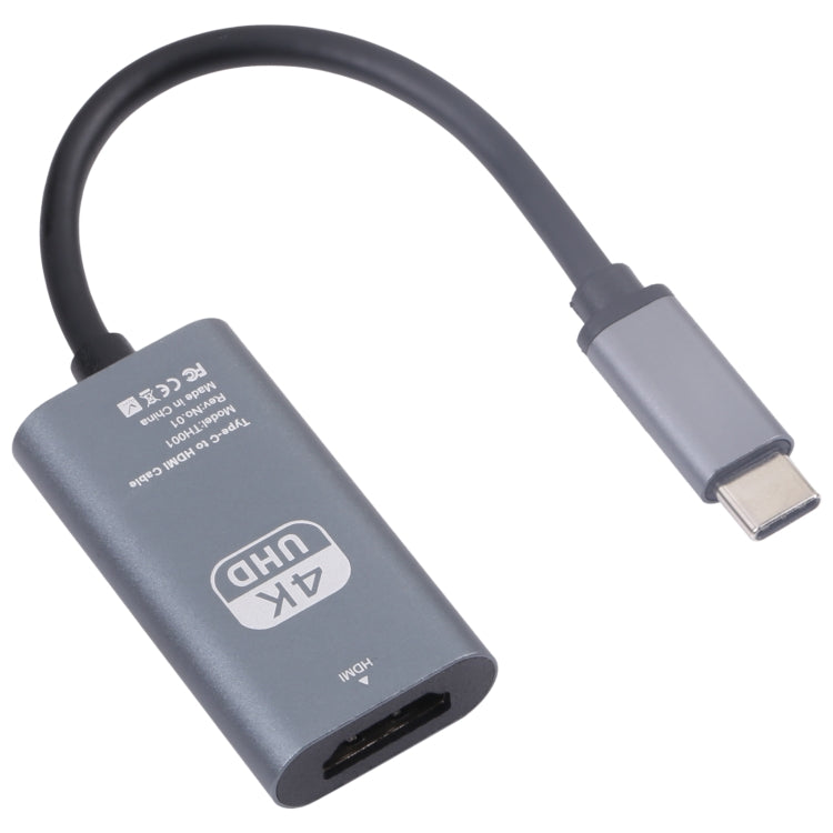 TH001 USB-C / Type-C 公對 HDTV 母 4K UHD 轉接器, TH001（灰色）, TH001（紅色）