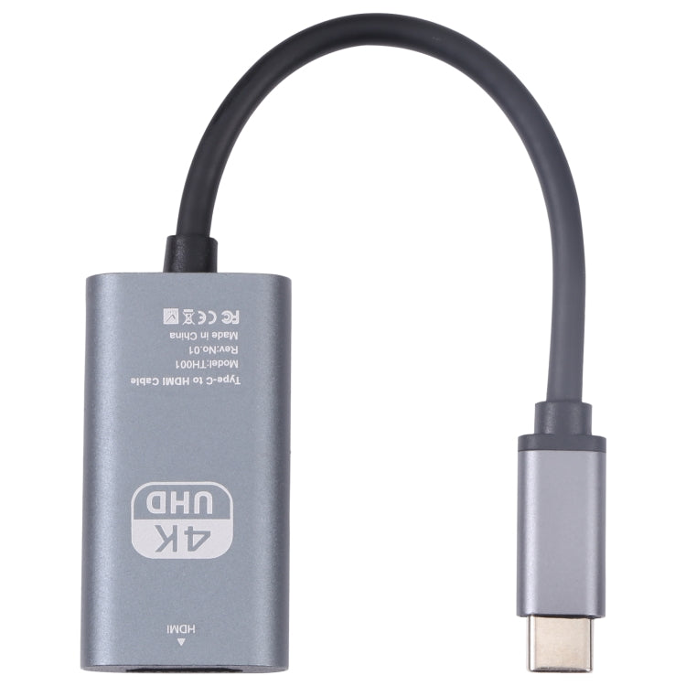 TH001 USB-C / Type-C 公對 HDTV 母 4K UHD 轉接器, TH001（灰色）, TH001（紅色）