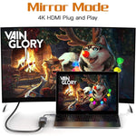 TH001 USB-C / Type-C 公對 HDTV 母 4K UHD 轉接器, TH001（灰色）, TH001（紅色）