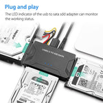 SATA / IDE 轉 USB 3.0 轉接器，2.5 / 3.5吋硬碟轉接線，US插頭，PC2404, PC2404AU, PC2404EU, PC2404UK