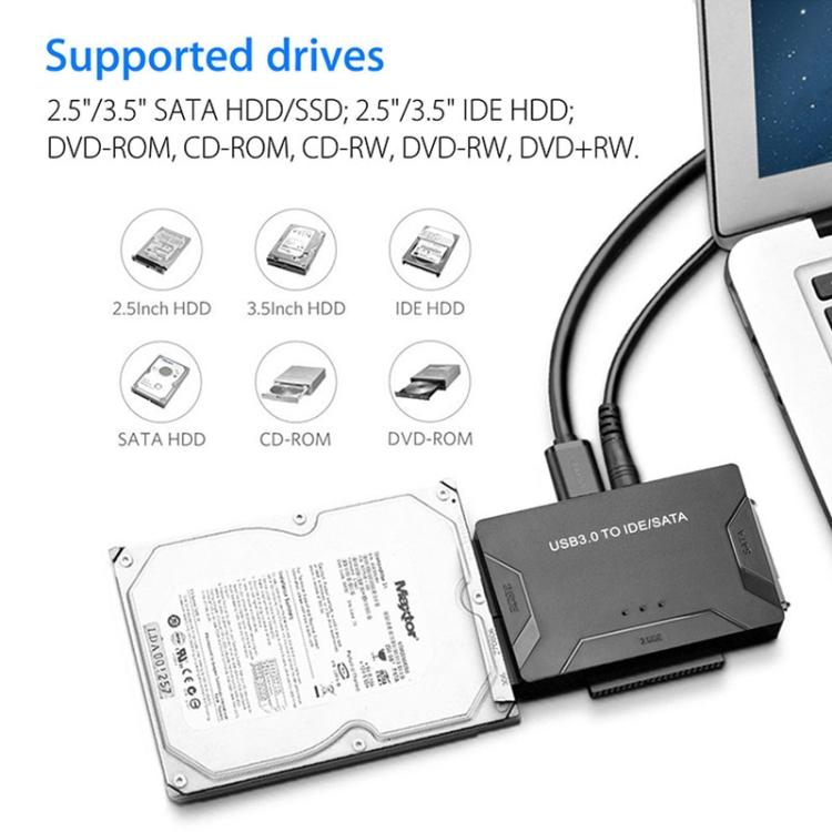 SATA / IDE 轉 USB 3.0 轉接器，2.5 / 3.5吋硬碟轉接線，US插頭，PC2404, PC2404AU, PC2404EU, PC2404UK