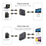 ST0003 2合1 8K HDMI 輸出切換器 雙向視訊轉換器，8K 60Hz 黑色