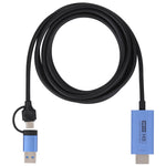 V05E USB 3.0 + USB-C / Type-C 轉 HDMI 轉接線，V05E