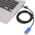 V05E USB 3.0 + USB-C / Type-C 轉 HDMI 轉接線，V05E