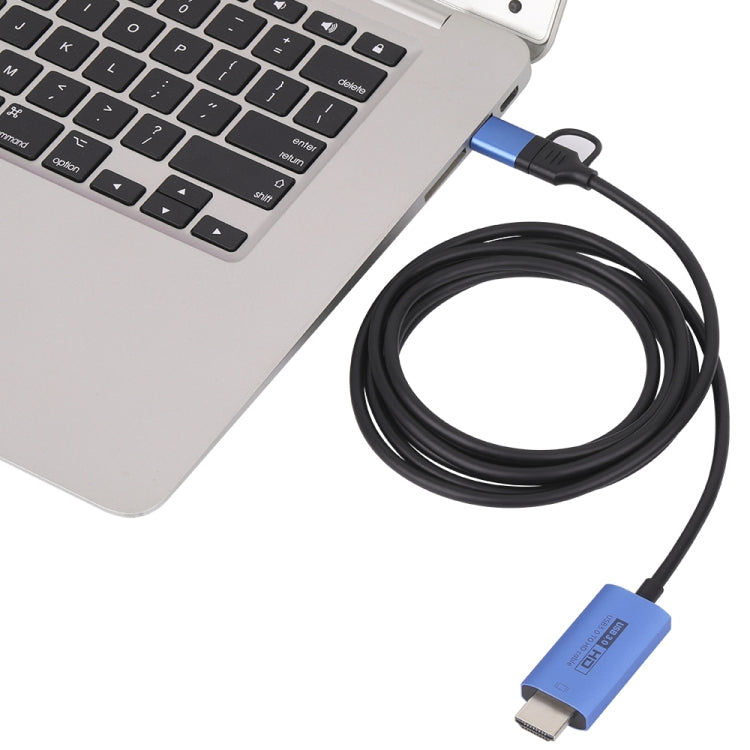 V05E USB 3.0 + USB-C / Type-C 轉 HDMI 轉接線，V05E