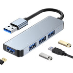 4合1 USB轉USB3.0x4集線器轉接器，線長：1.2米，BYL-2013U3 12cm