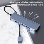 4合1 USB轉USB3.0x4集線器轉接器，線長：1.2米，BYL-2013U3 12cm