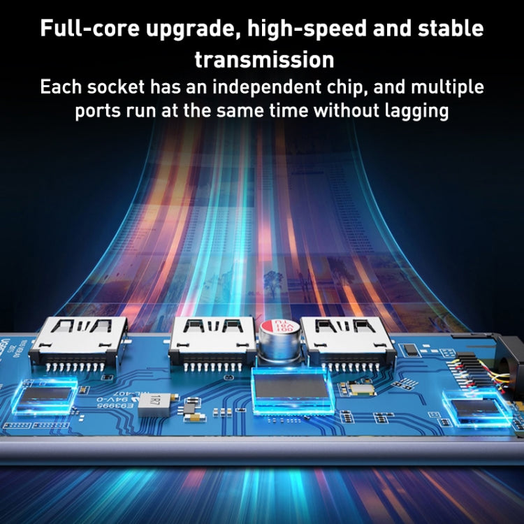 4合1 USB轉USB3.0x4集線器轉接器，線長：1.2米，BYL-2013U3 12cm