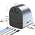 BYL-2211 10合1 USB-C / Type-C集線器轉接器，支援手機充電，BYL-2211
