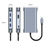 BYL-2111U3 7合1 USB-C / Type-C轉USB擴充基座集線器轉接器，BYL-2111U3