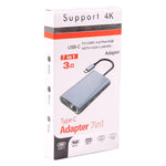 BYL-2111U3 7合1 USB-C / Type-C轉USB擴充基座集線器轉接器，BYL-2111U3