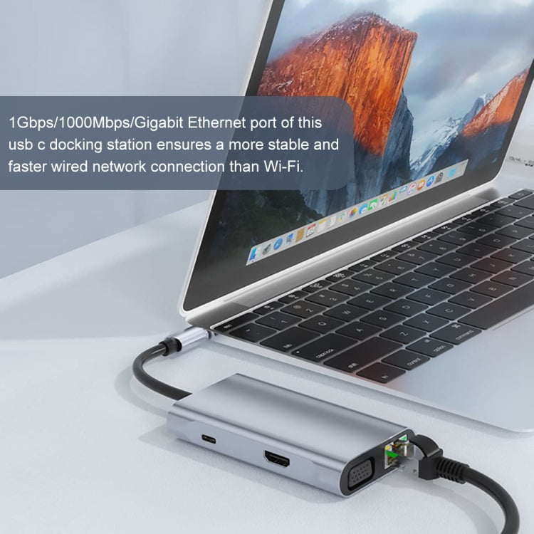 BYL-2111 7合1 USB-C / Type-C轉USB擴充基座集線器轉接器，BYL-2111