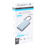 BYL-2111 7合1 USB-C / Type-C轉USB擴充基座集線器轉接器，BYL-2111