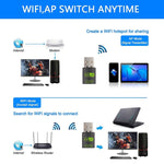 600M藍牙WiFi二合一USB網路卡WiFi訊號接收器，605