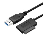 專業 USB 3.0 轉 7+6針 Slimline SATA 線轉接器指示燈，USB 3.0