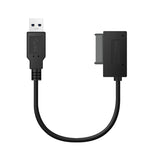 專業 USB 3.0 轉 7+6針 Slimline SATA 線轉接器指示燈，USB 3.0