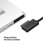專業 USB 3.0 轉 7+6針 Slimline SATA 線轉接器指示燈，USB 3.0