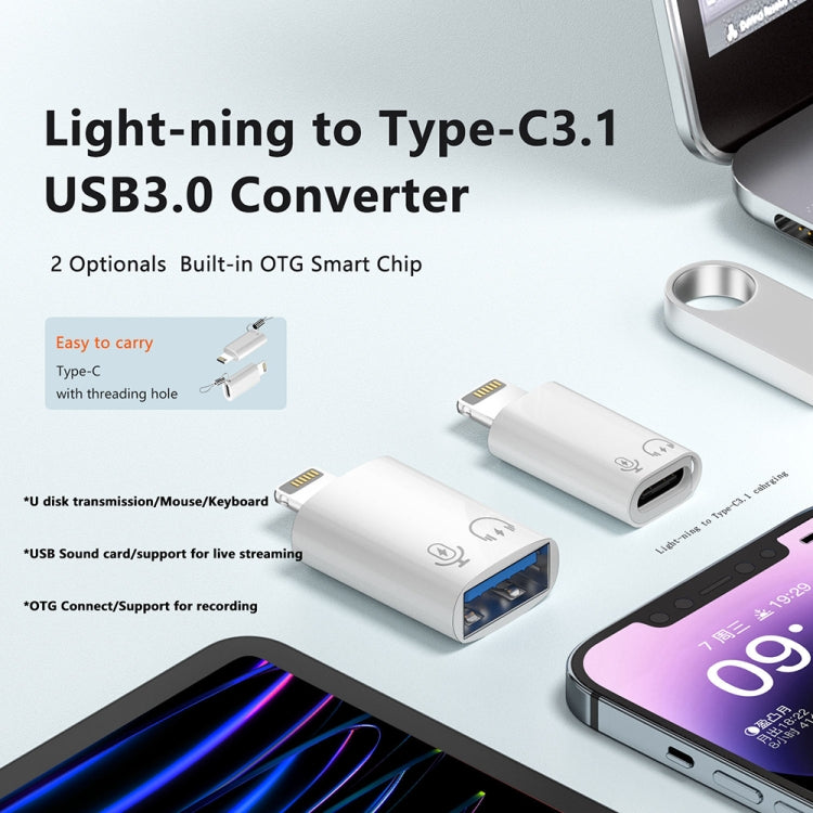 8針轉 USB-C / Type-C OTG 轉接器，8針轉 USB-C / Type-C