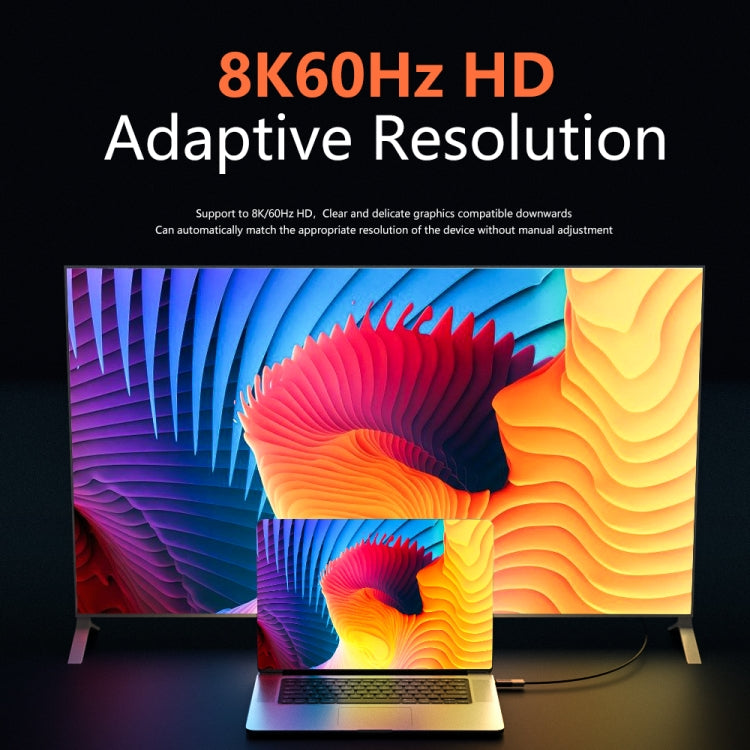 8K 60Hz HDMI 母頭轉 DP 公頭轉接器