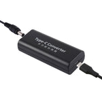 DC 5.5 x 2.1mm電源插孔母頭轉USB-C / Type C母頭電源連接器適配器，附30cm USB-C / Type C線，5.5x2.1mm