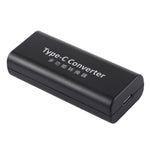 DC 5.5 x 2.1mm電源插孔母頭轉USB-C / Type C母頭電源連接器適配器，附30cm USB-C / Type C線，5.5x2.1mm