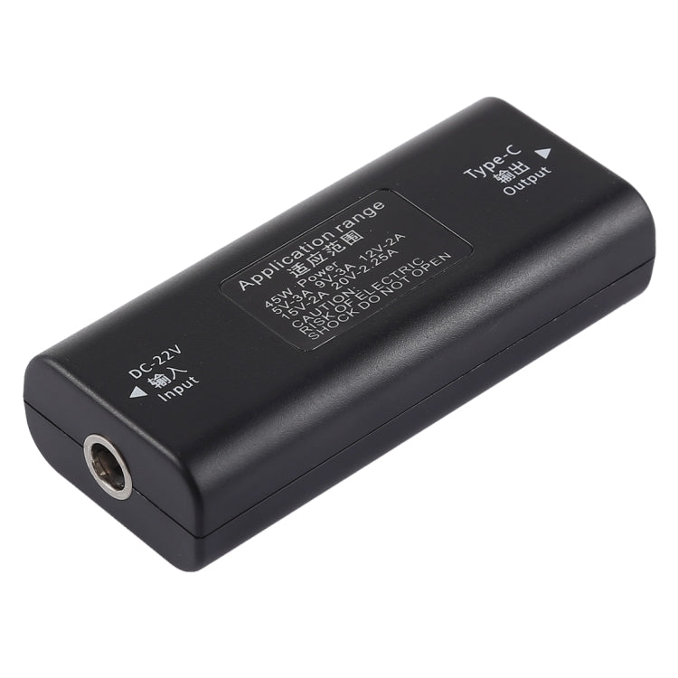 DC 5.5 x 2.1mm電源插孔母頭轉USB-C / Type C母頭電源連接器適配器，附30cm USB-C / Type C線，5.5x2.1mm