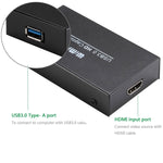 WIMI EC288 USB 3.0 HDMI 1080P 視頻擷取裝置串流盒，免安裝驅動