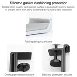 Desktop Lock Clip Type Metal Foldable Headset Stand Display Hanger, Desktop Lock Clip Type
