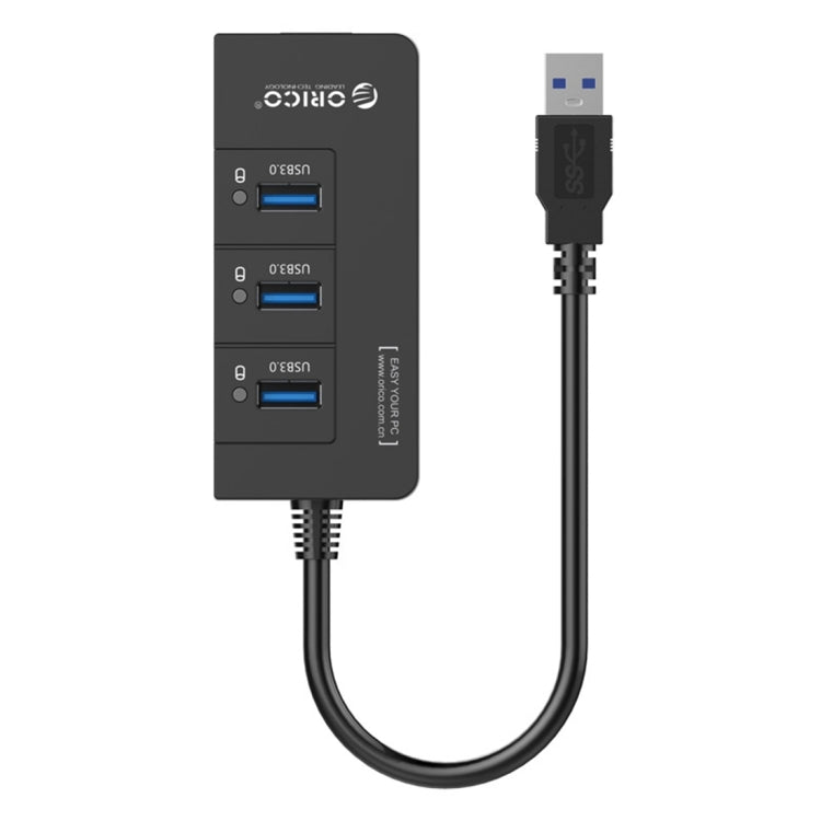 ORICO HR01-U3 ABS 材質 3 埠 USB3.0 集線器分接器，附外接 RJ45 千兆乙太網路卡，5 Gbps，適用於筆記型電腦／桌上型電腦／超薄筆電等